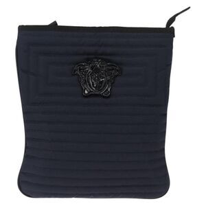 Versace Vintage Nylon Navy Nylon Shoulder Bag Bag
